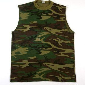 Vintage 90s Camo Gear Collection Pocket Tank Top Men's Large
